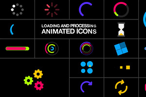Processing Animated Icons DaVinci, a Templates & Theme by 2dfx