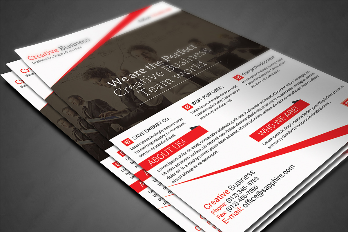 Business Flyer Print Templates, a Flyer Template by AfzaalGraphics (Photo 3 of 4)
