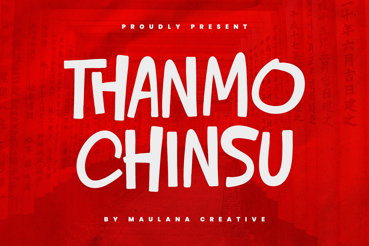 Thanmo Chinsu Cute Handwritten Displ, a Sans Serif Font by Maulana Creative (Photo 1 of 7)