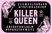 Killer Queen Display Font, a Font by Brethrendesignco (Thumbnail 1 of 3)