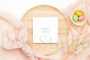 Card Mockup 5x5 Square c Greeting, a Print Template by PawMockups (Thumbnail 6 of 9)