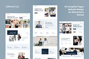Senior High School Website, an UI Kit Template by peterdraw (Thumbnail 2 of 9)