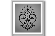 Damask graphic ornament. Floral, a Pattern Graphic by RODINA (Thumbnail 3 of 3)
