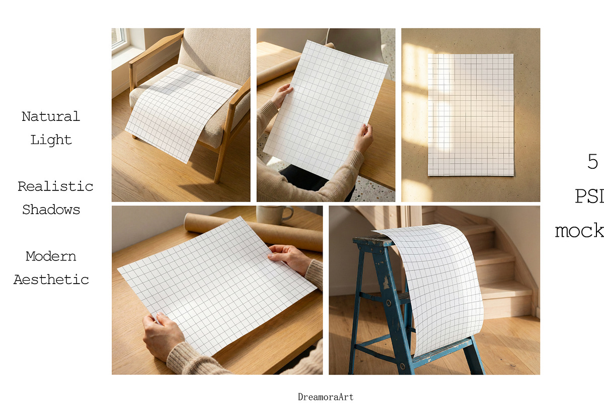 Natural Frame Mockups Set PSD, a Mockup by DreamoraArt (Photo 5 of 5)