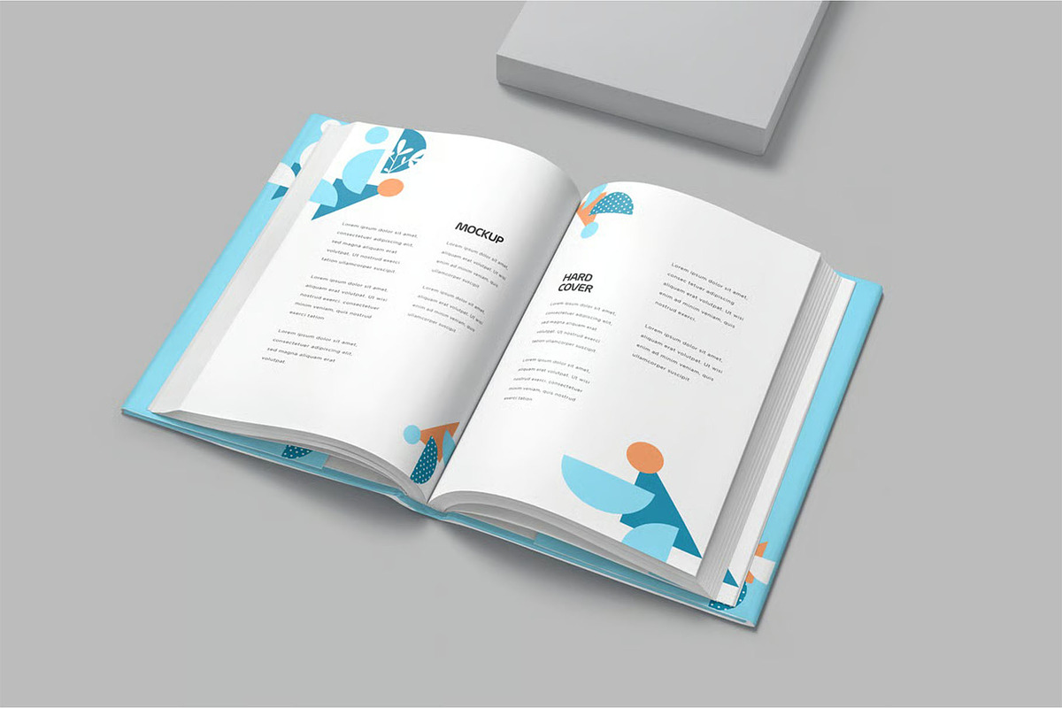A4-A5 Hardcover Book Mockups, an Advertising Mockup by megostudi0 (Photo 6 of 7)