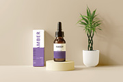 7 in 1 Amber Glass Cosmetic Bundle, a Cups & Container Mockup by pmvch (Thumbnail 44 of 106)