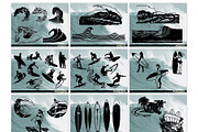 GONE SURFIN' Vol 1, an Illustration by Electric Treehaus (Thumbnail 2 of 4)