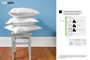 Cushions and Wall Mockup, a Household Mockup by Pret-a-Mockup (Thumbnail 5 of 9)