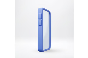 Blue 3D smartphone with blank screen, a Technology Illustration by Abscent