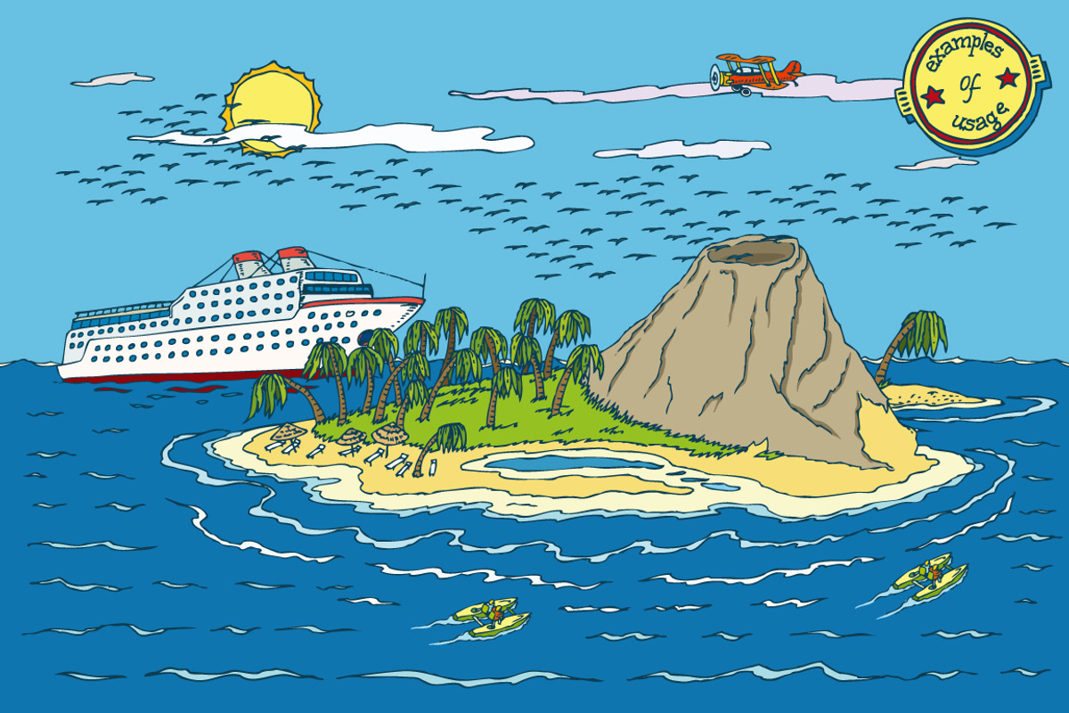Tropical Paradise Constructor Kit, an Illustration by DeepFuze (Photo 4 of 5)