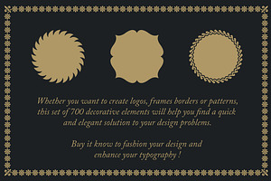 700 Decorative Elements Vector