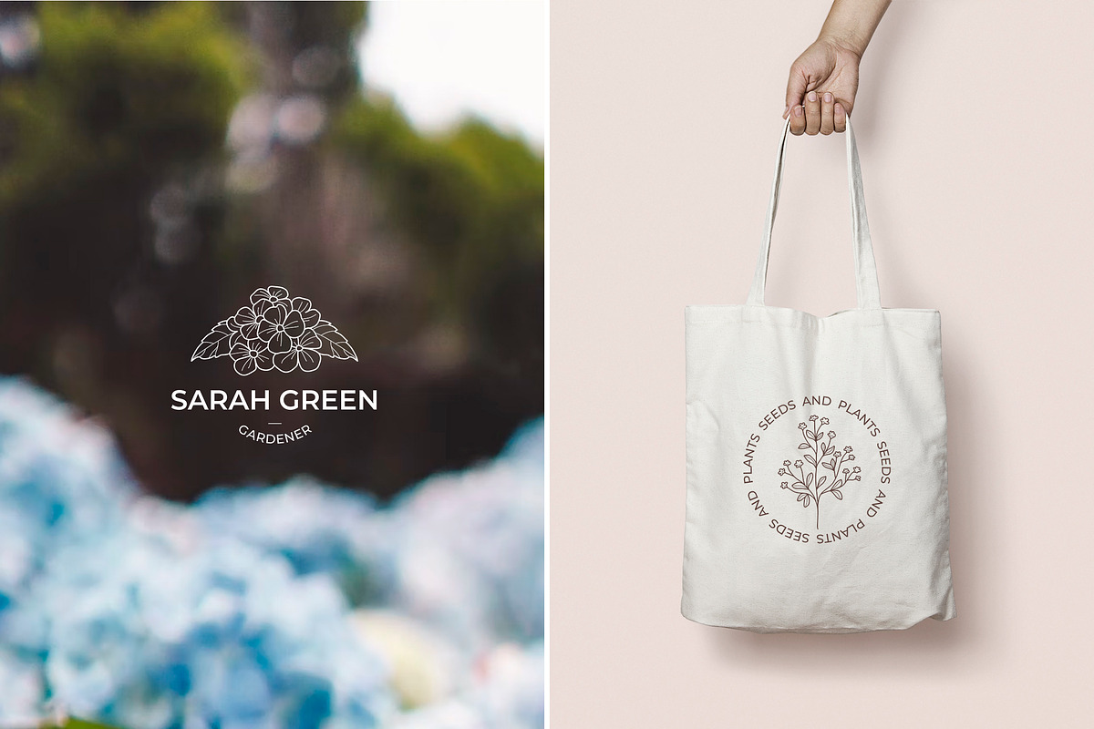 Floral logo elements and templates, a Graphic by Vasylyka (Photo 9 of 12)