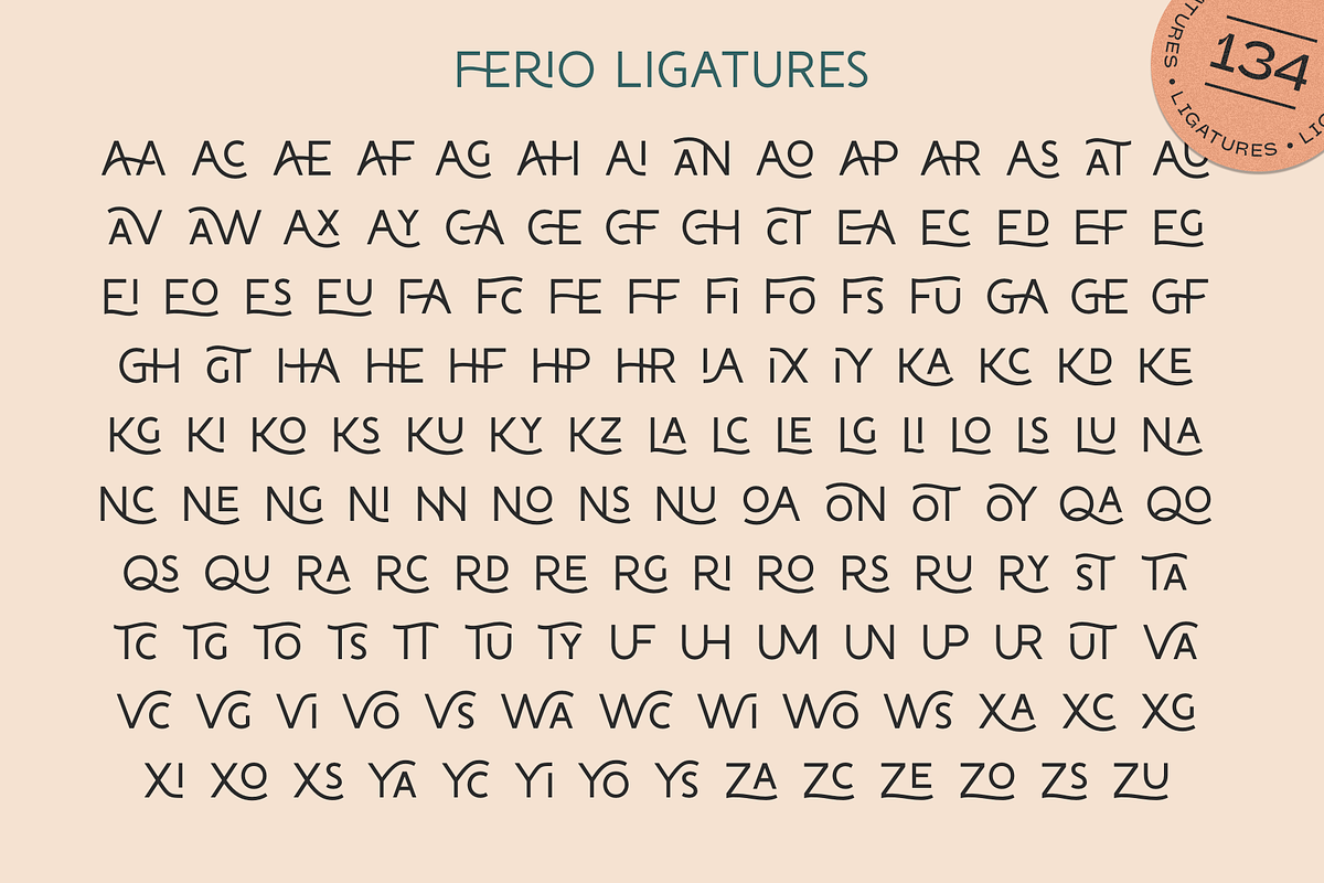 Ferio, a Sans Serif Font by Larin Type Co. (Photo 14 of 15)