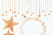 Orange Watercolor Star Clipart, an Object Illustration by ClipartBrat Graphics (Thumbnail 4 of 5)