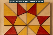 Quilt Block Patterns Modern Mosaic W, a Pattern Graphic by AtacanDigital (Thumbnail 7 of 15)