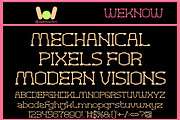 Virtual Graphic font, a Font by weknow (Thumbnail 3 of 8)