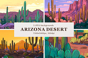 Arizona desert. Color sketches, an Illustration by Aksol (Thumbnail 1 of 5)