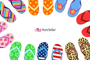 50 Flip Flops clipart, an Object Graphic by PolpoDesign (Thumbnail 3 of 3)
