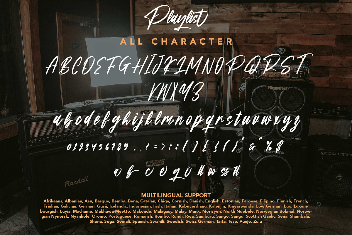 Playlist -  Modern Calligraphy Font, a Handwritten Font by Arendxstudio (Photo 9 of 9)