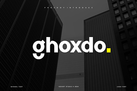 Ghoxdo - Modern Sans Font, a Sans Serif Font by Iqsiart Studio