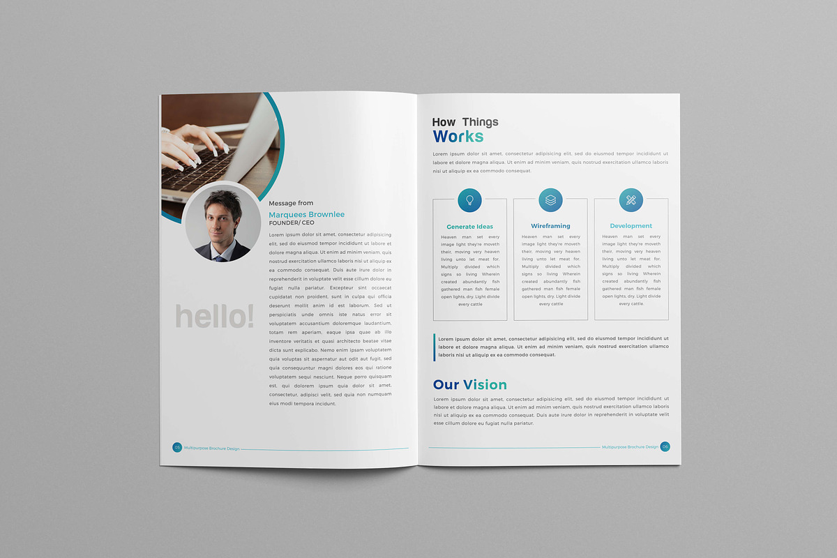 Company Profile Brochure - 18 Pages, a Brochure Template by Divergent Studio (Photo 4 of 9)