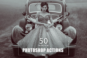 50 Retro Film Photoshop Actions