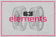 3D Wireframe Shapes | set 3, an Object Graphic by MaximGertsen (Thumbnail 5 of 7)
