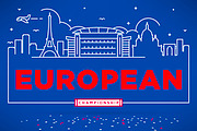 France Euro 2016 Graphic Designs, an Illustration by Kursat Unsal (Thumbnail 3 of 3)
