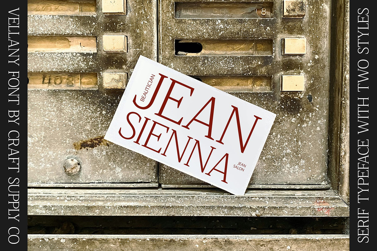 Vellany – Serif Typeface, a Serif Font by Craft Supply Co. (Photo 7 of 8)