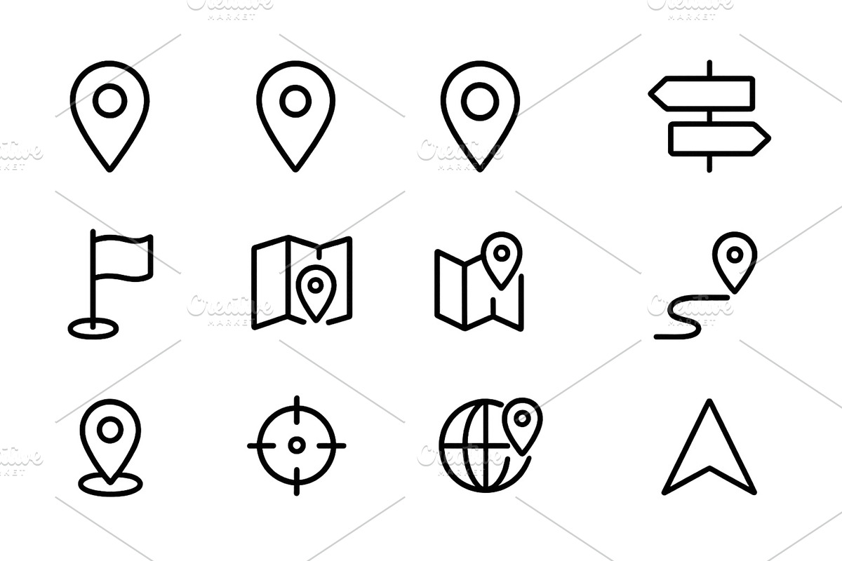 Vector illustration of location, an Object Illustration by ZinetroN