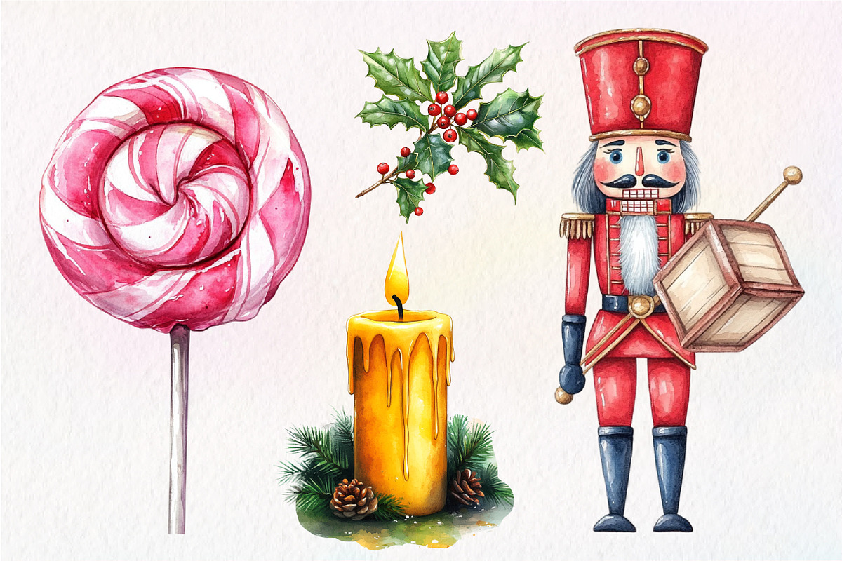 Happy Holidays Christmas Clipart, an Illustration by Dream Creation (Photo 7 of 7)