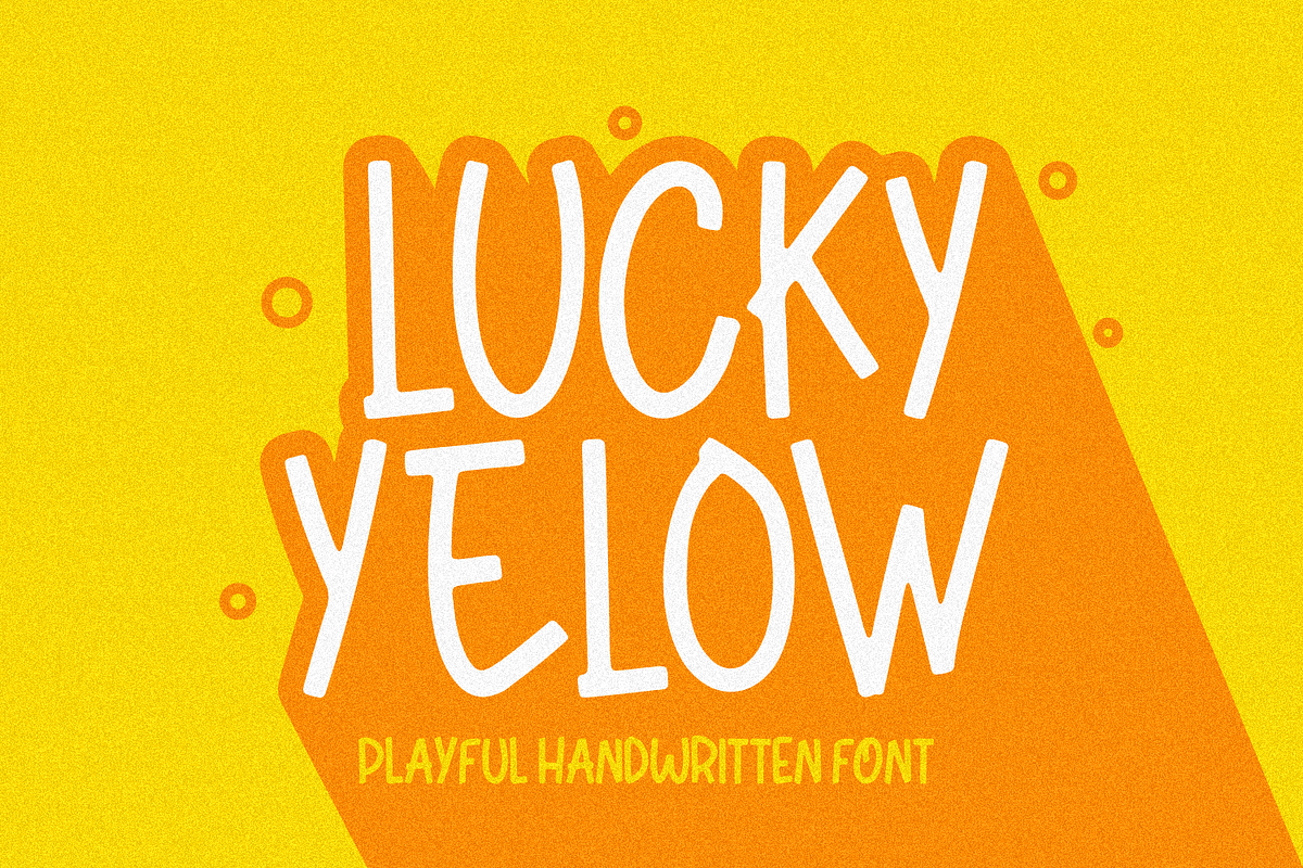 Lucky Yelow, a Script Font by Forberas Club (Photo 1 of 7)
