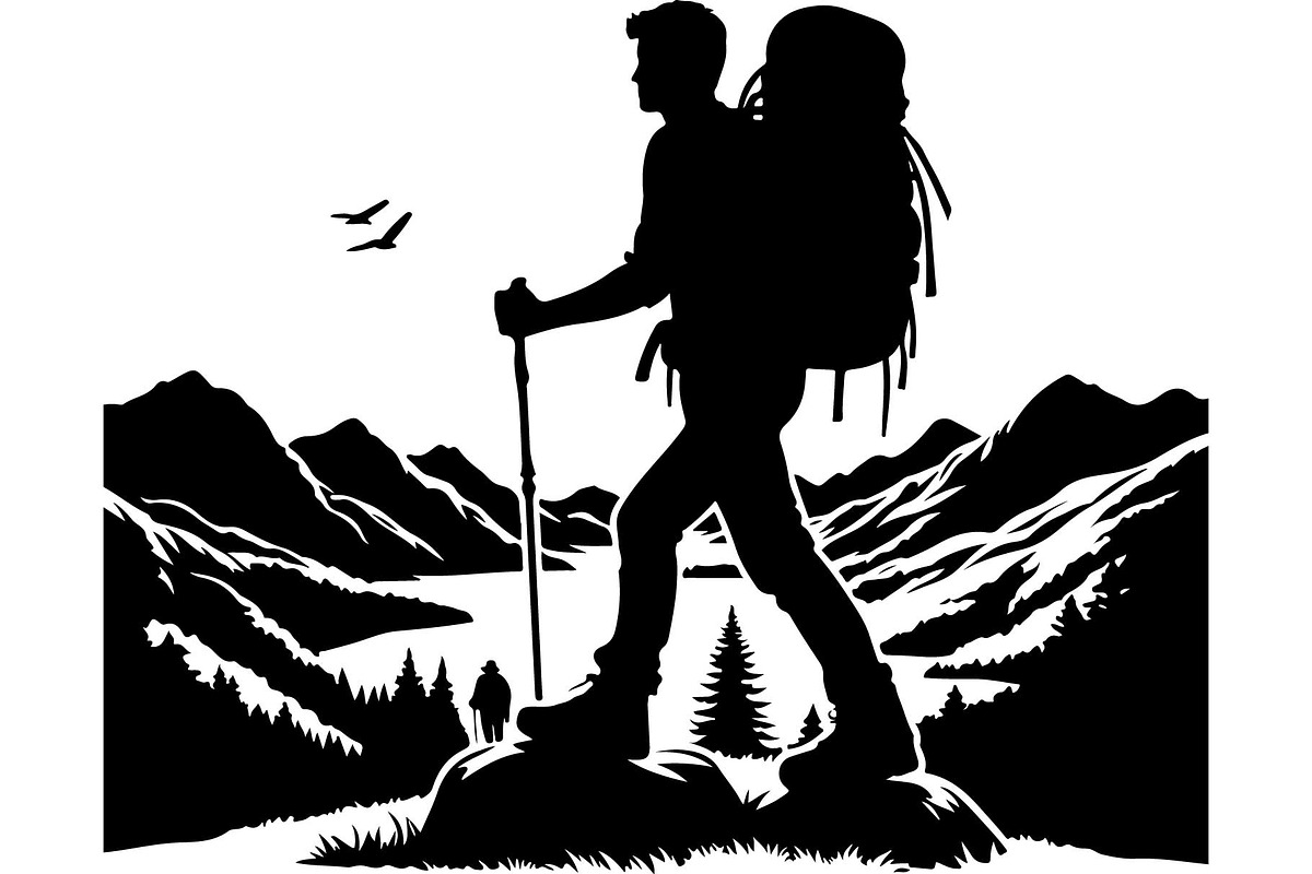 Hiking Adventure Vector Set, an Object Graphic by Creativeshirt (Photo 8 of 13)