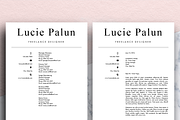 Modern CV (MS Word) | Lucie, a Resume Template by Priiiiiiiiiiiiiint ! (Thumbnail 2 of 2)