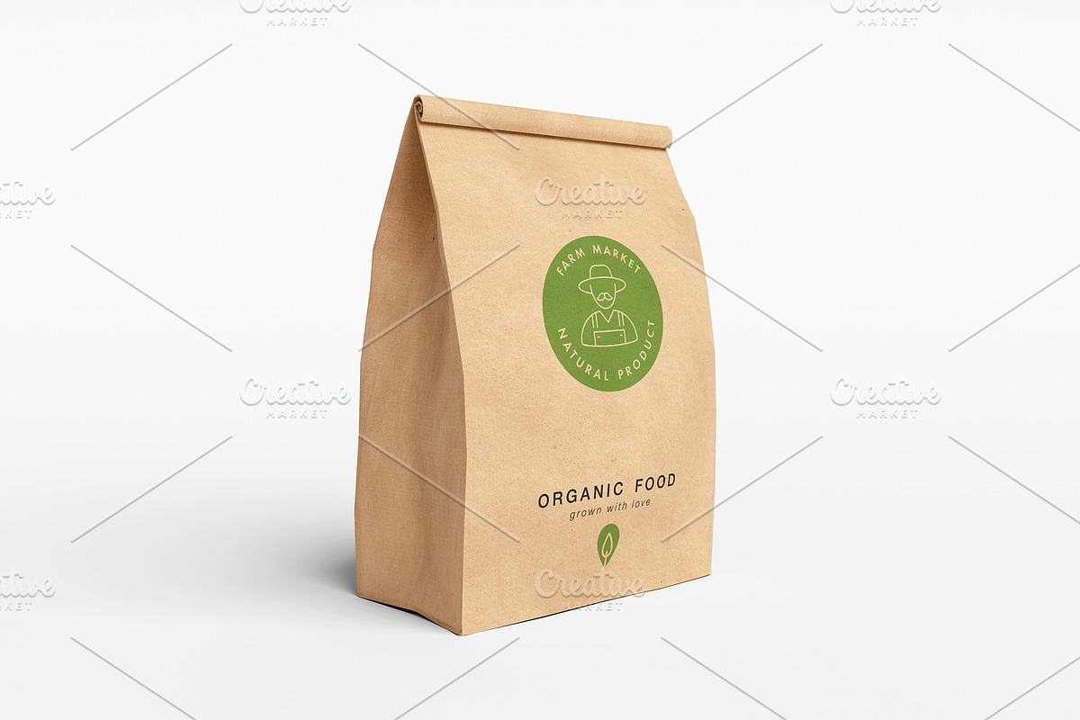 Organic food - logos and badges, a Branding & Logo Template by oxygen_8 (Photo 5 of 5)