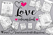 Love love love coloring book*, an Illustration by MiraBell (Thumbnail 1 of 4)