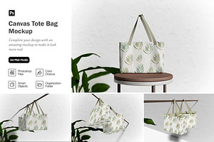 Canvas Tote Bag Mockup