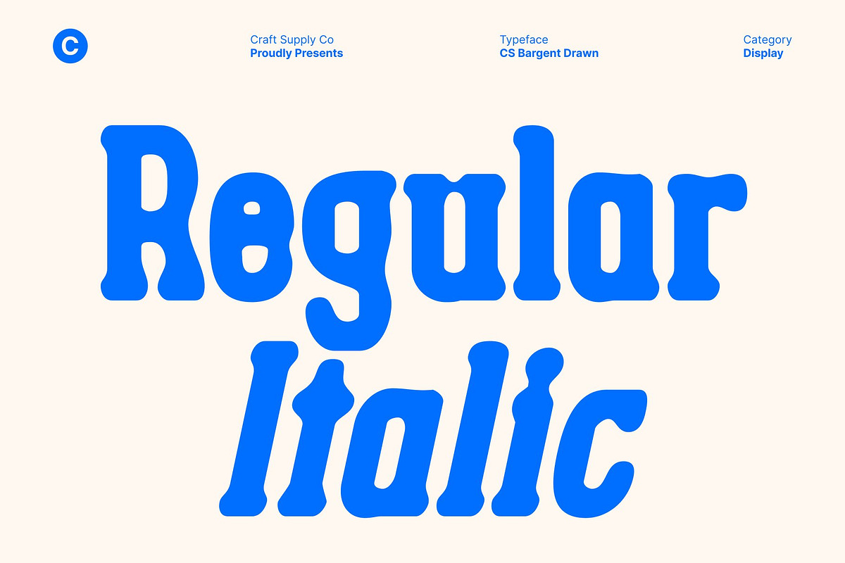 CS Bargent Drawn, a Slab Serif Font by Craft Supply Co. (Photo 2 of 8)