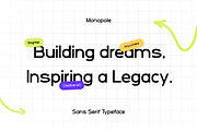 Monopole - Modern Sans Serif, a Sans Serif Font by Vadovastd (Thumbnail 5 of 7)