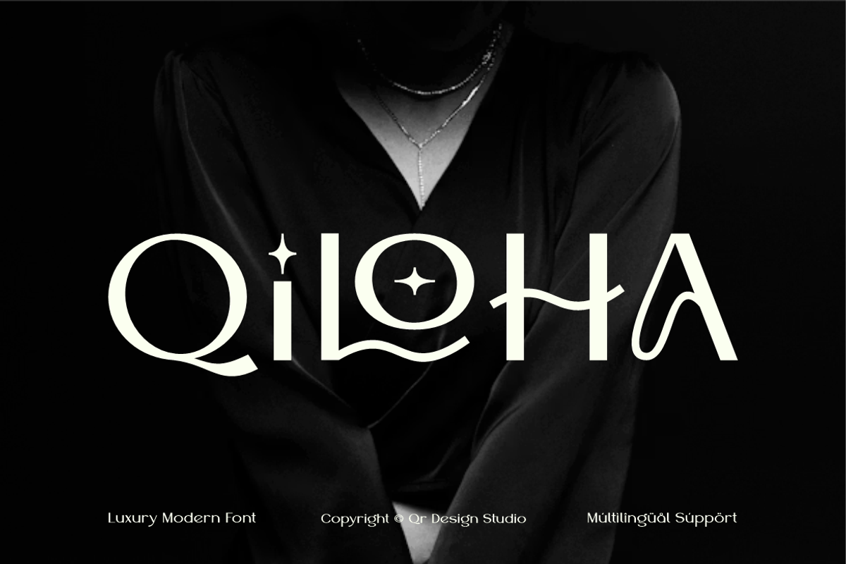 Qiloha - Elegant Brand Fashion Font, a Sans Serif Font by QR Design Studio (Photo 1 of 13)