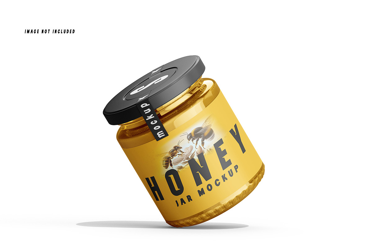 Honey Jar Mockup Set, a Packaging Mockup by pixelmock (Photo 6 of 15)