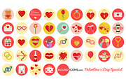 Valentine's Day Flat Icons, an Icon by Vectopus.com (Thumbnail 2 of 3)