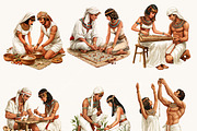 Egyptian Watercolor Clipart Bundle, an Object Illustration by BusyDaydesign (Thumbnail 4 of 9)
