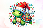 Christmas Turtle Sublimation PNG, an Illustration by Sublimation Artist (Thumbnail 1 of 9)