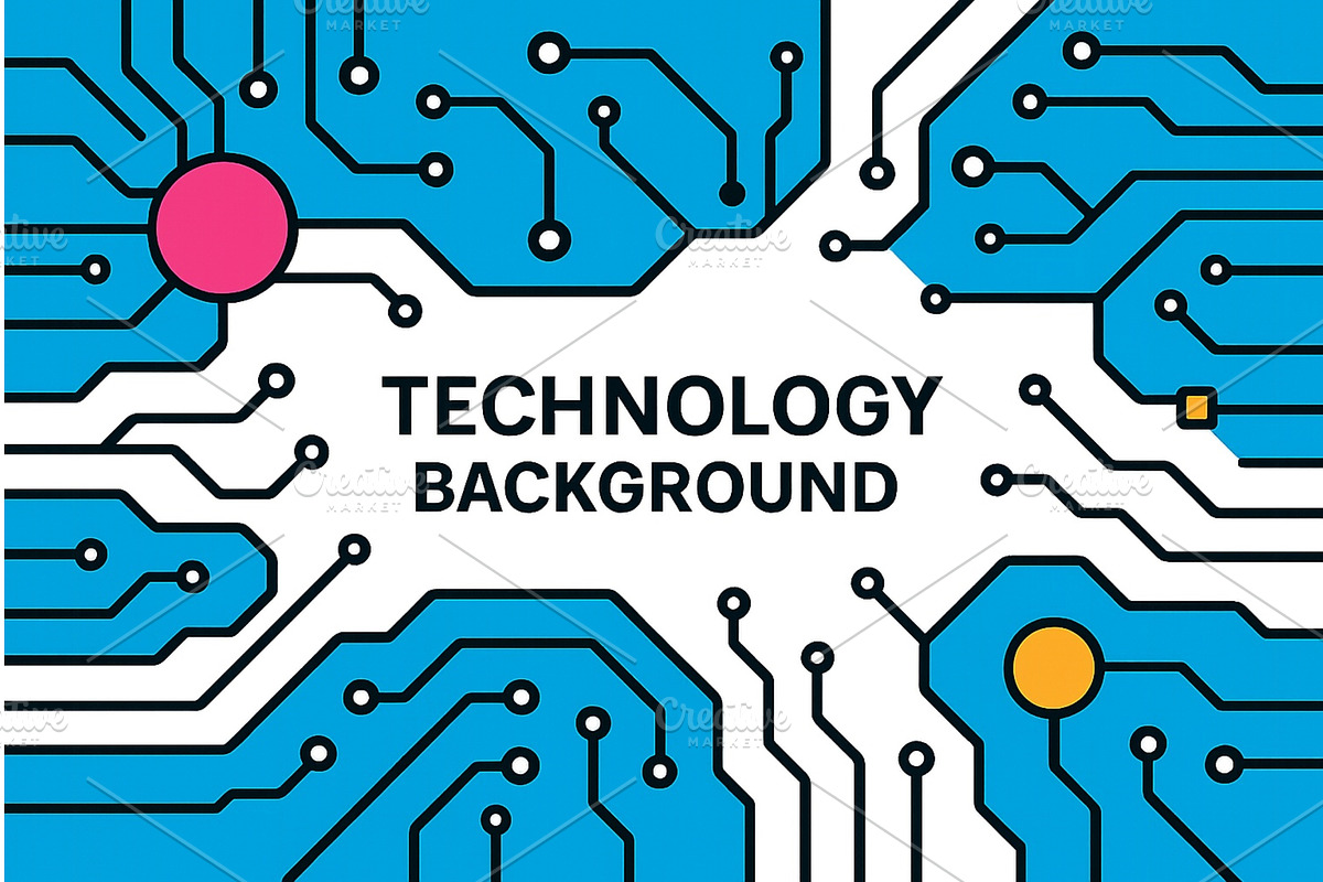 Colorful vector illustration, a Technology Illustration by ZinetroN