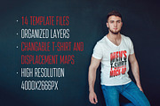 Men's T-Shirt Mock-Up, a Shirt Mockup by Freeman Studio (Thumbnail 2 of 20)