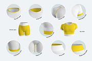 3D Mockup Top & Shorts Sportswears, a Shirt Mockup by Grow Design Craft Studio (Thumbnail 3 of 9)