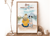 Dog Mom, Best friends Clipart PNG, a Person Illustration by Podcliparts (Thumbnail 7 of 7)