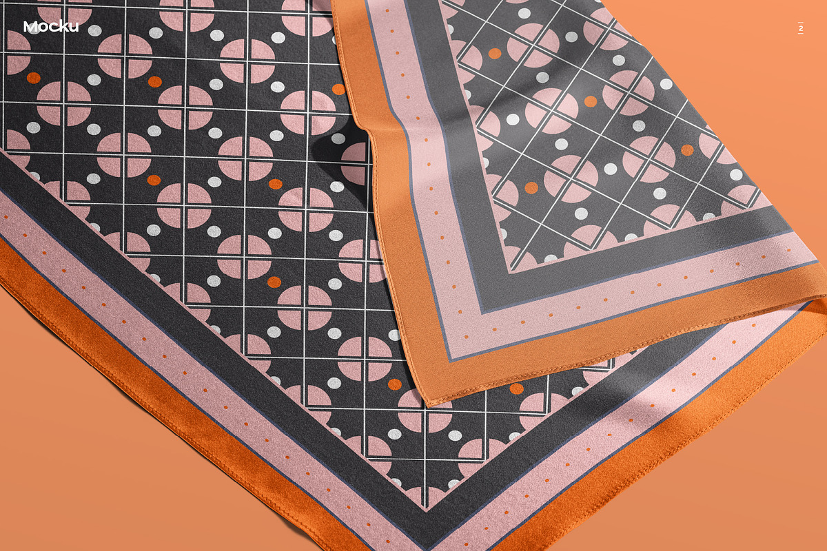 Silk Scarf Mockup - Studio series 02, an Apparel Mockup by Mocku (Photo 4 of 13)