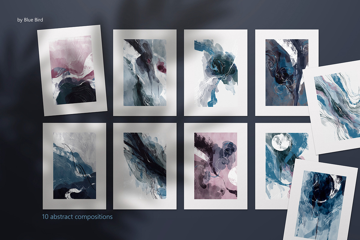 Beyond Watercolor. Abstract Set, an Object Illustration by Colden Blue (Photo 6 of 24)